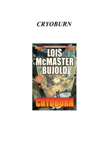 CryoBurn by Lois McMaster Bujold