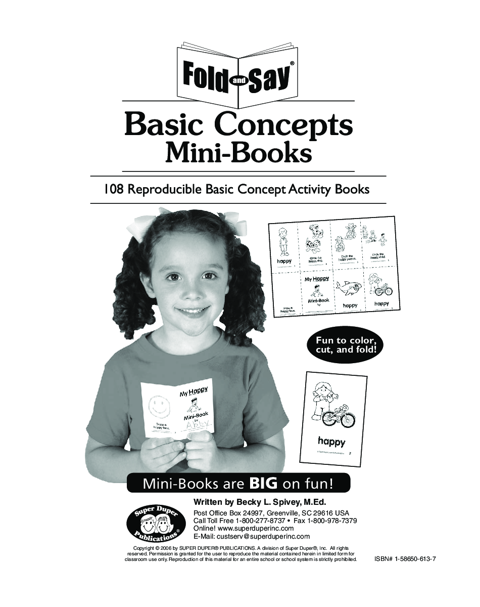 Fold and Say® Basic Concepts Mini-Books