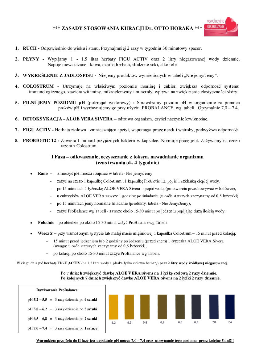 Kuracja Zdrowotna Dr Otto Horaka Opinie Instrukcja stosowania kuracji Horaka z Paskami - Pobierz pdf z Docer.pl