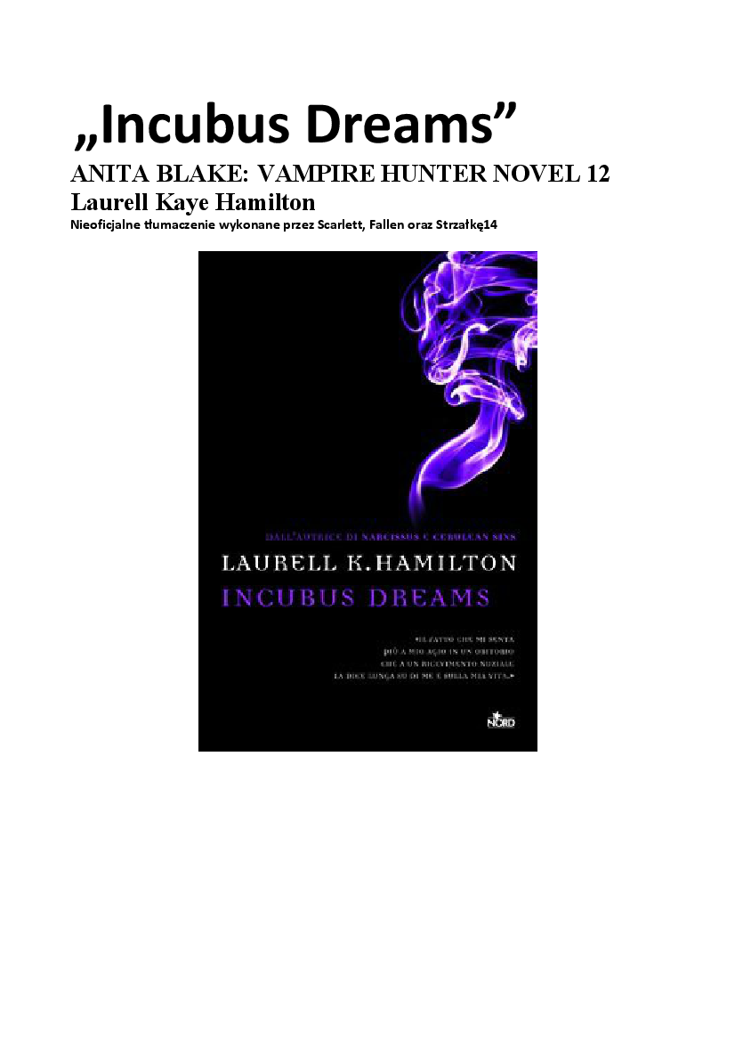 incubus dreams laurell k hamilton