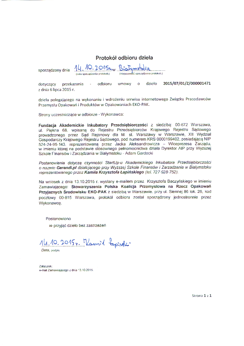 2015_10_19_1377_Protokół odbioru dzieła_jednostronny - Pobierz pdf z Sns-Brigh10