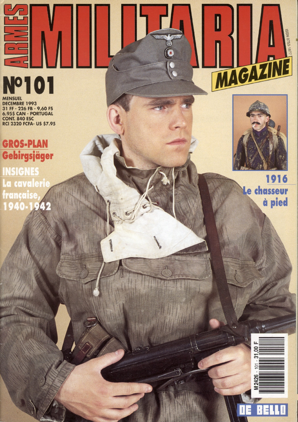 Месяц 1993. Militaria Journal. Французские журналы военной тематики. Europa Militaria Magazine. Mags collection.