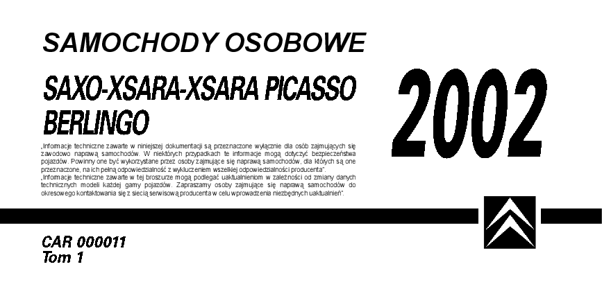 Instrukcja_Warsztatowa_2002_Saxo, Xsara, Xsara Picasso, Berlingo - Pobierz Pdf Z Docer.pl