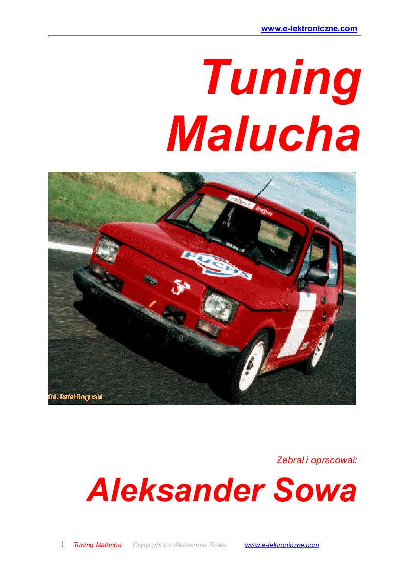 Fiat 126P Sportowe Modyfikacje I Tuning Malucha - Pobierz Pdf Z Docer.pl