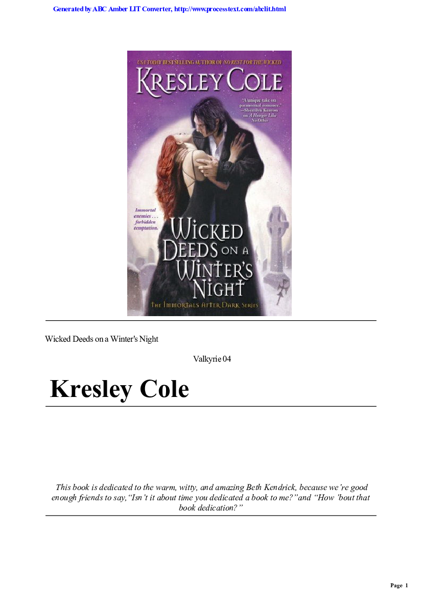 Wicked deeds on a winter' s night pdf free download version
