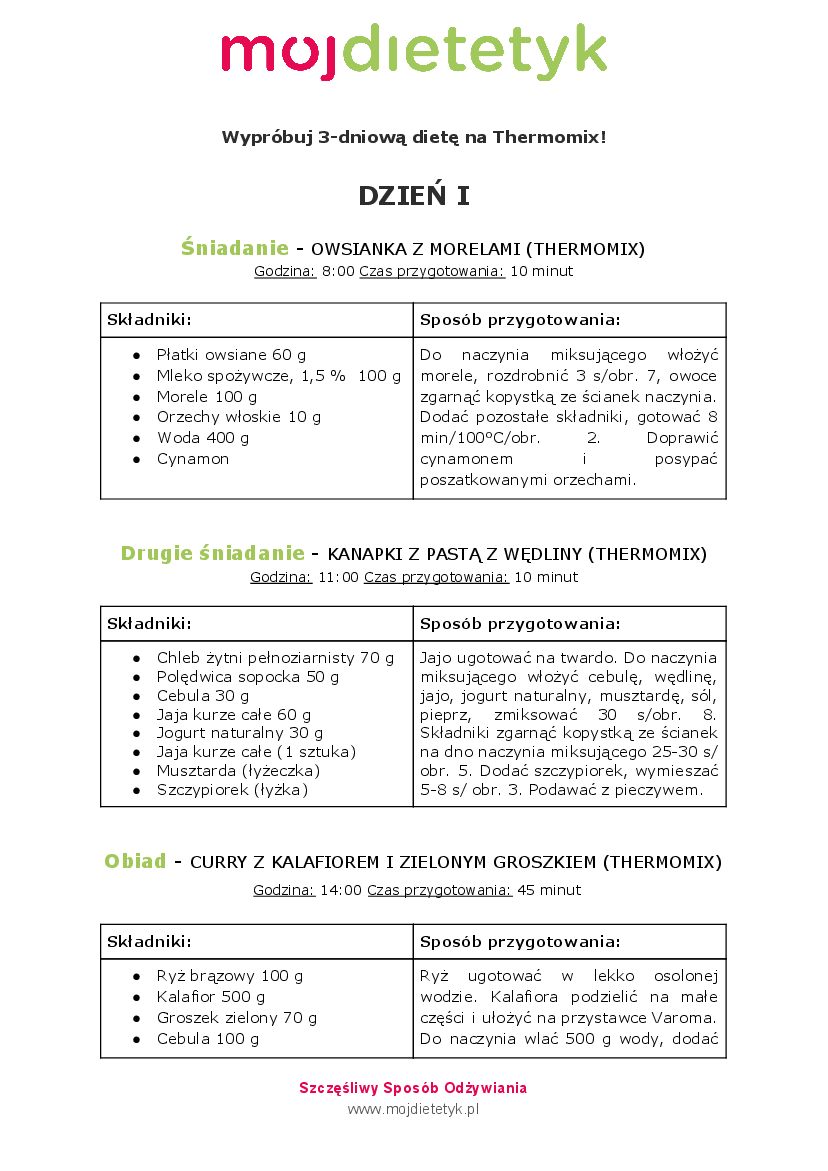 Dieta Na Thermomix Jadlospis Do Pobrania Pobierz Pdf Z Docer Pl