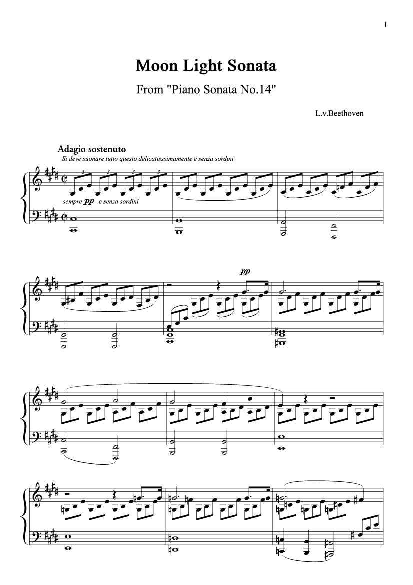 L V Beethoven Ksiezycowa Sonata Pobierz Pdf Z Docer Pl