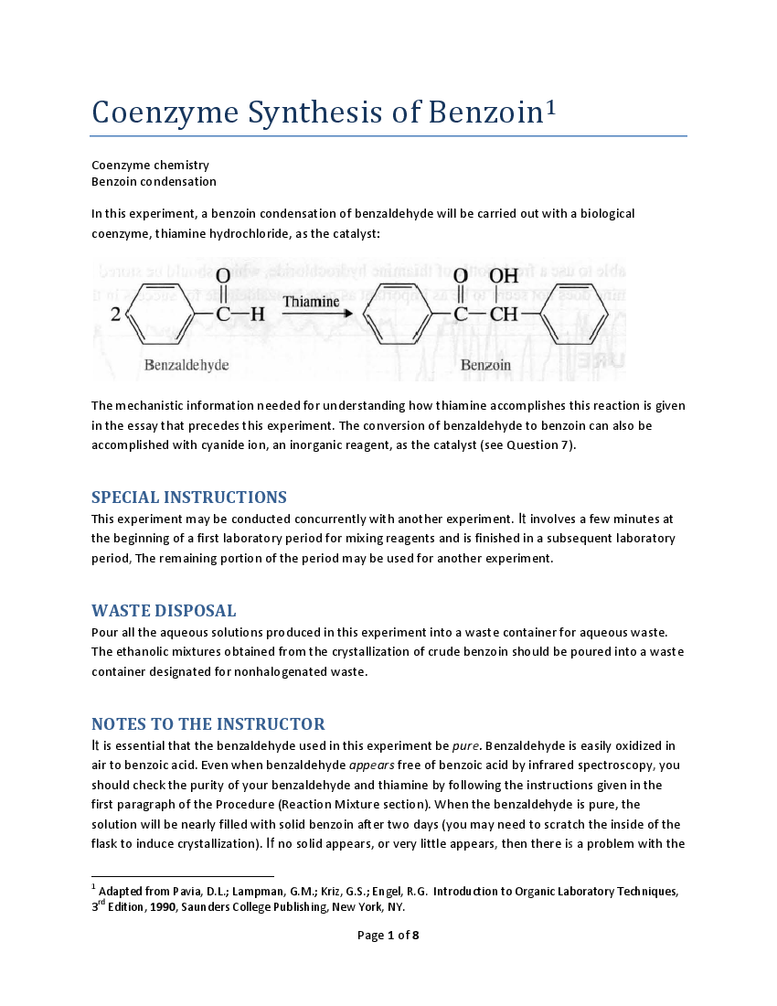 benzoin to benzil nitric acid mechanism