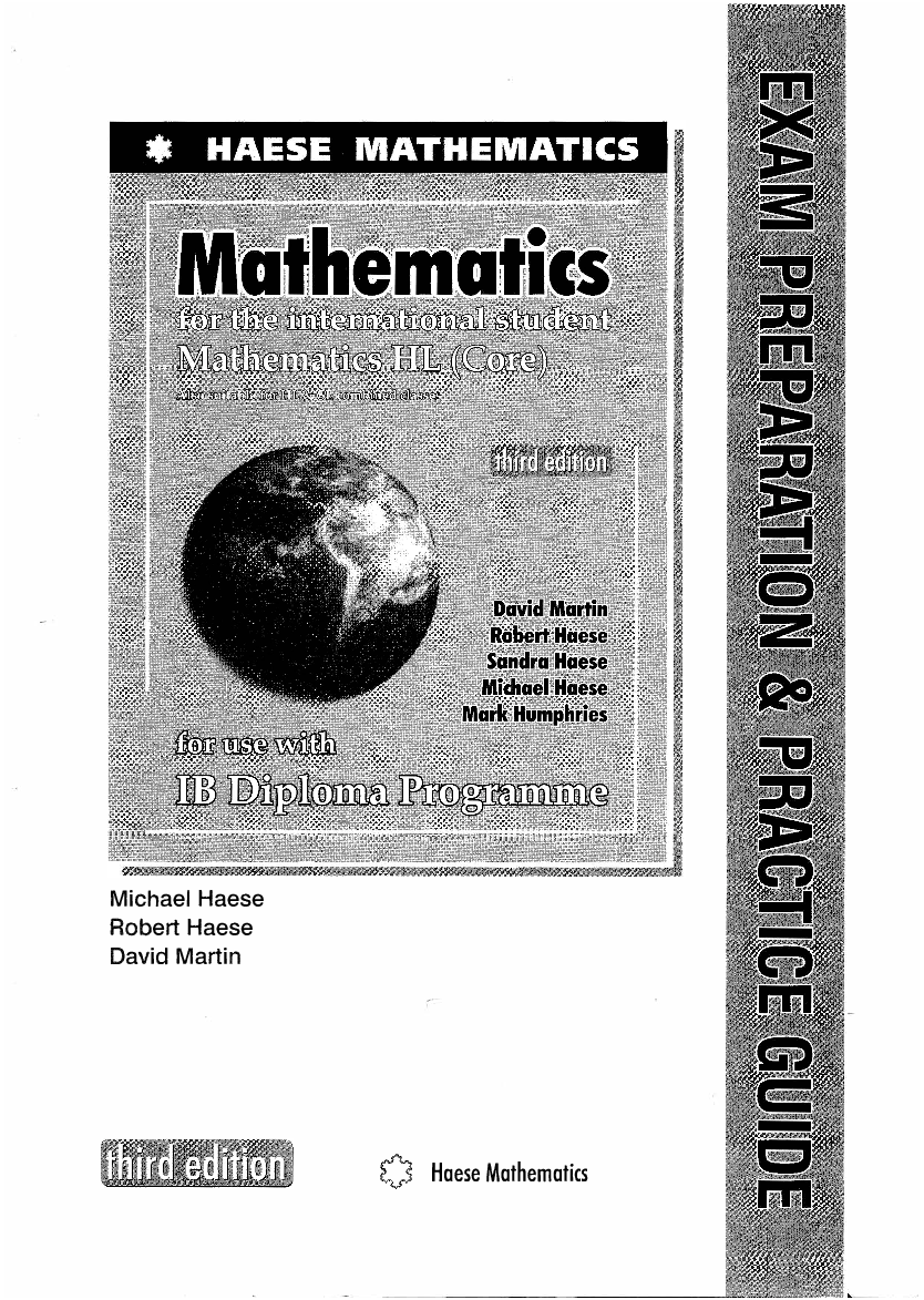 Exam Preparation & Practice Guide Mathematics HL (Core) Third Edition