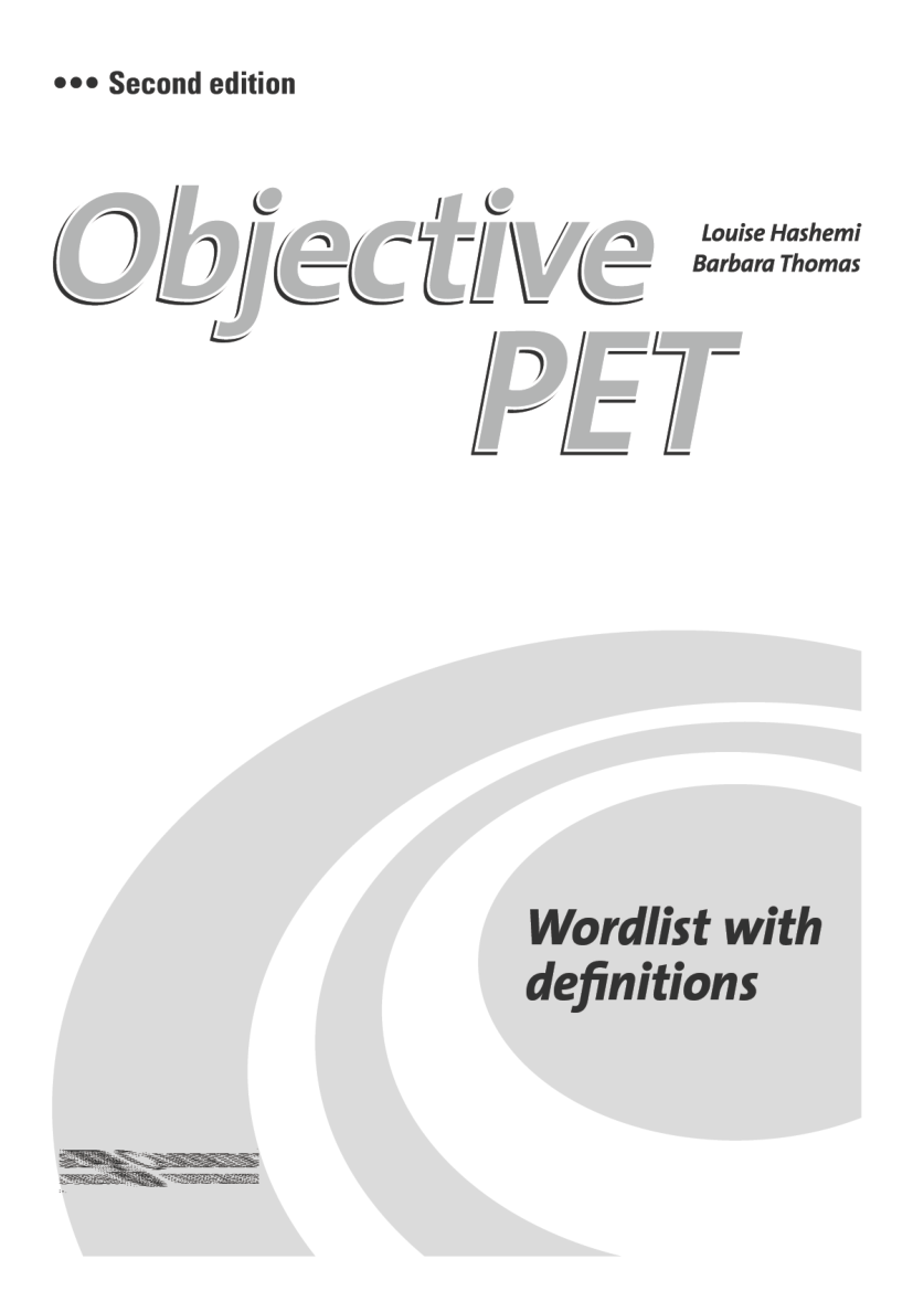 Objective PET. Word list with definitions_2010, 2nd -46p - Pobierz pdf