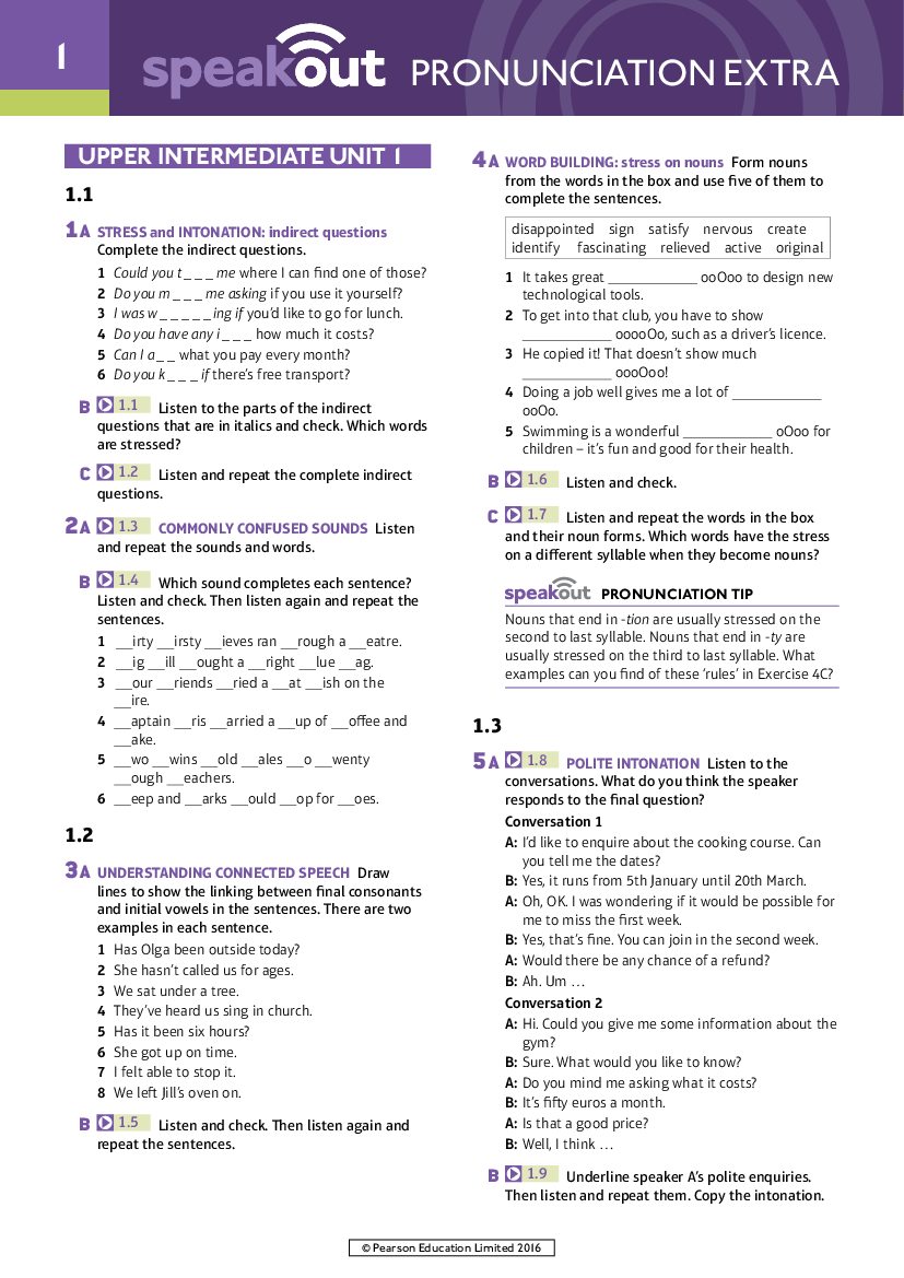 Reading listening extra. Speakout pronunciation Extra pre-Intermediate Unit 2 ответы. Speakout Upper Intermediate Workbook Unit 9 answer Key. Speakout reading Listening Extra ответы pre Intermediate Unit 1. Speakout Vocabulary Extra Intermediate Upper answer Key Unit 6.