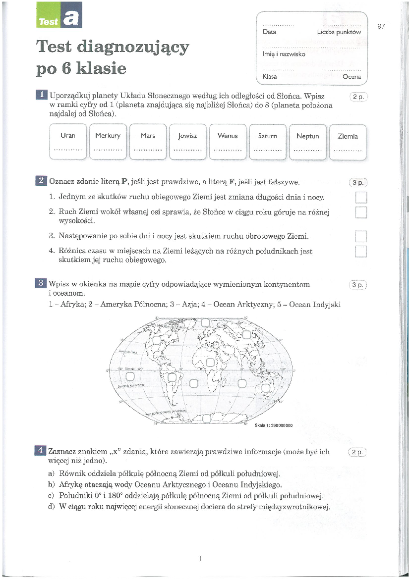 Sprawdzian Z Geografi Klasa 5 Dzial 2 Test Z Geografii Klasa 5 Rozdział 1 - Margaret Wiegel