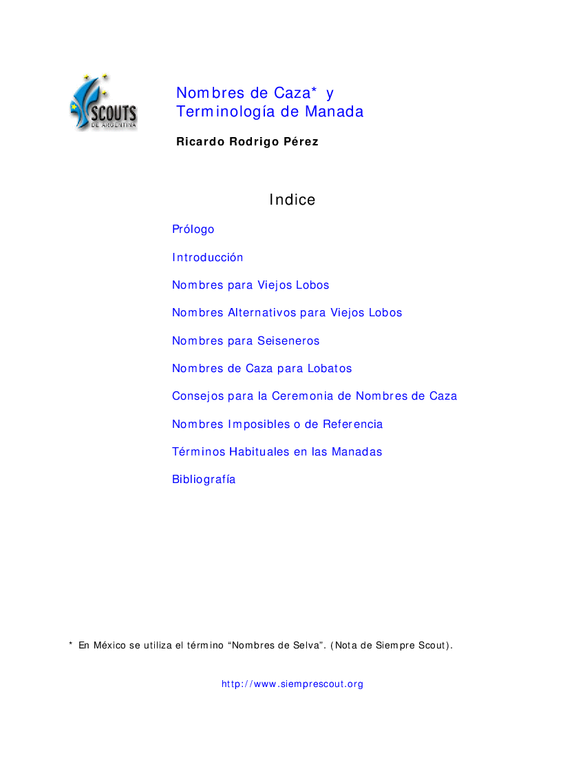 Nombres de caza y terminología de Manada - Pobierz pdf z 