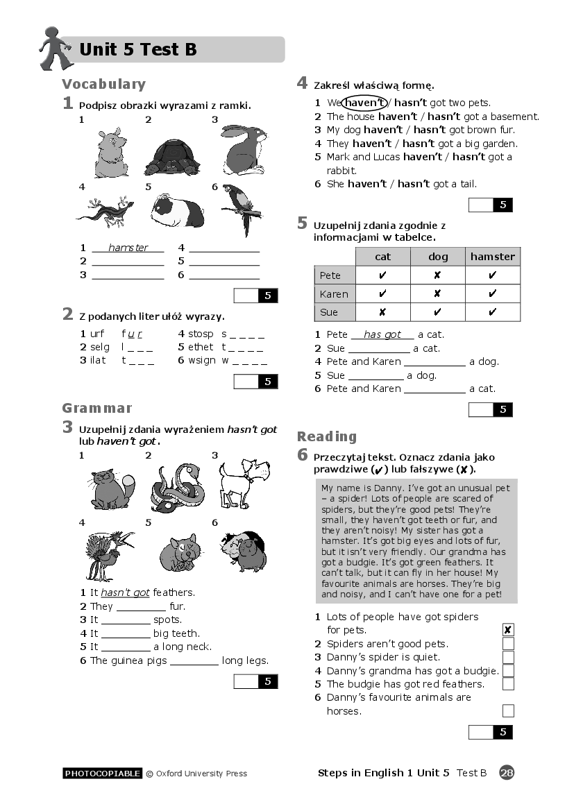 Rep8 Unit 5 Test B - Pobierz Pdf Z Docer.pl 290