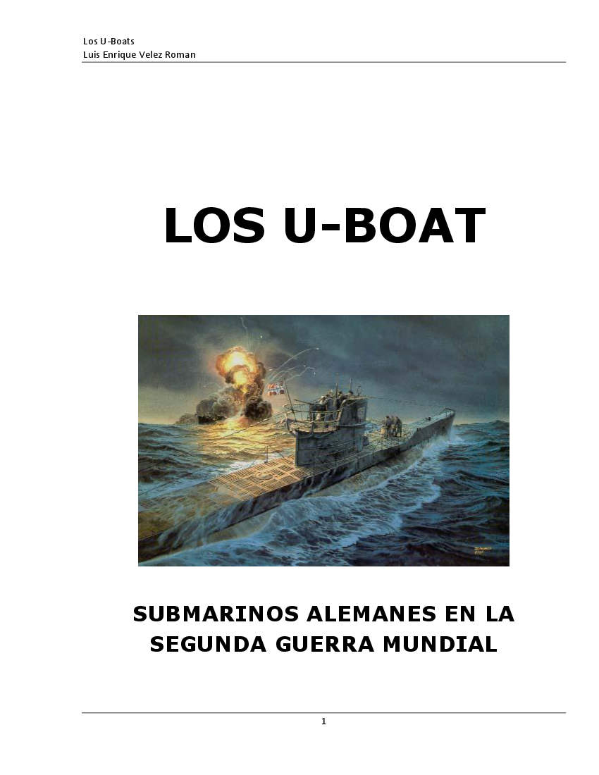 Los U - Boat - Luis Enrique Velez Roman - Pobierz pdf z 