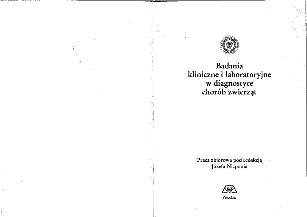 Józef Nicpoń - Badania kliniczne i laboratoryjne w diagnostyce chorób