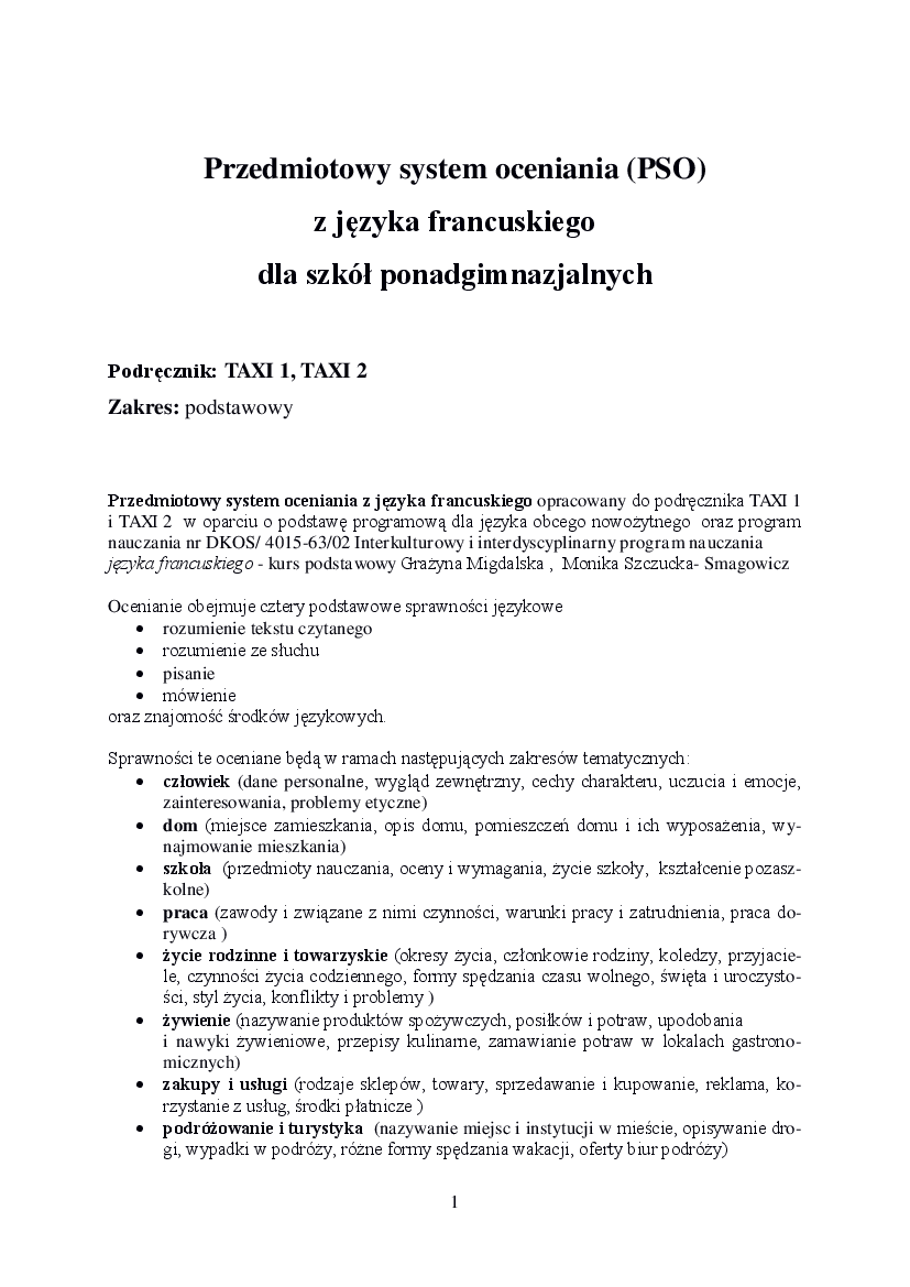 Opis Wakacji Po Francusku Passe Compose PSO - francuski - Pobierz pdf z Docer.pl